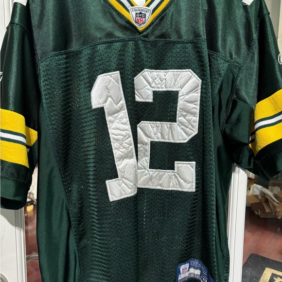 Aaron Rodgers Green Bay Packers nfl quilted reebok Jersey, men’s size 48, used - Picture 2 of 11